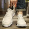 Men's Shoes 2025 New Sports and Leisure Little White Shoes Men's Korean Version of Trend Board Shoes Versatile Small Black Shoes Thick Baseplate Shoes