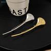 Ginkgo Leaf Brooch Minimalist 2-color Metal Sleek Curved Stick Pin Party Office Brooch Pins Gifts
