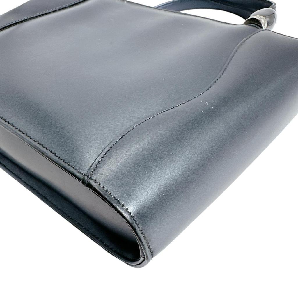 YUKIKO HANAI Plain Going Out Handbag Black Women Used
