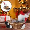Julförvaringskorg Plyschren-docka Godisflätad Hållare Snacks-skål Godisskål För Vinterhelgens Bordsskiva Dekoration