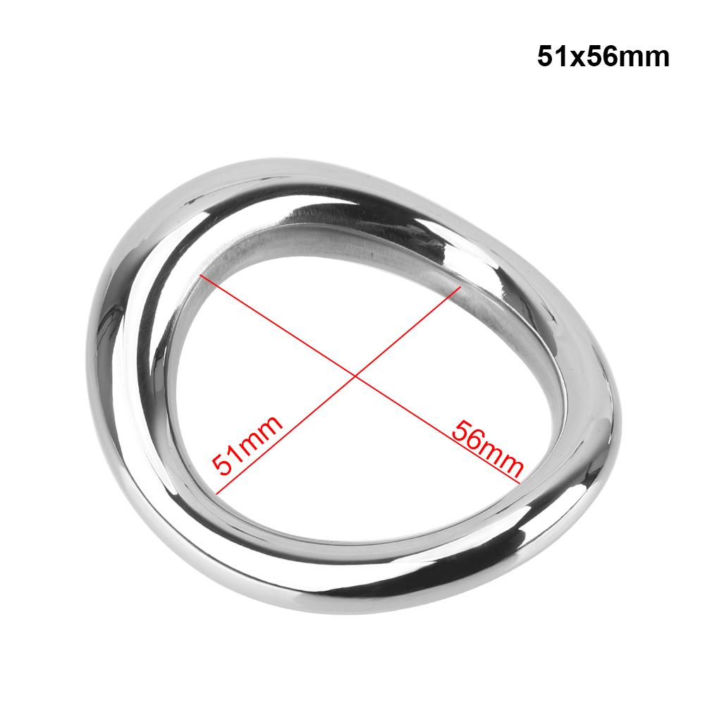 Sex Toys for Men Delay Ejaculation Metal Scrotum Stretcher Erotic Penis Bondage Lock Cock Ring Stainless Steel