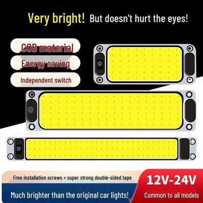 12V/24V LED COB Truck & Car Interior Reading Light for Cab & Van Roof