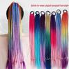 Colorful Small Braided Dreadlock Ponytail Holder - Personalized Hair Accessory