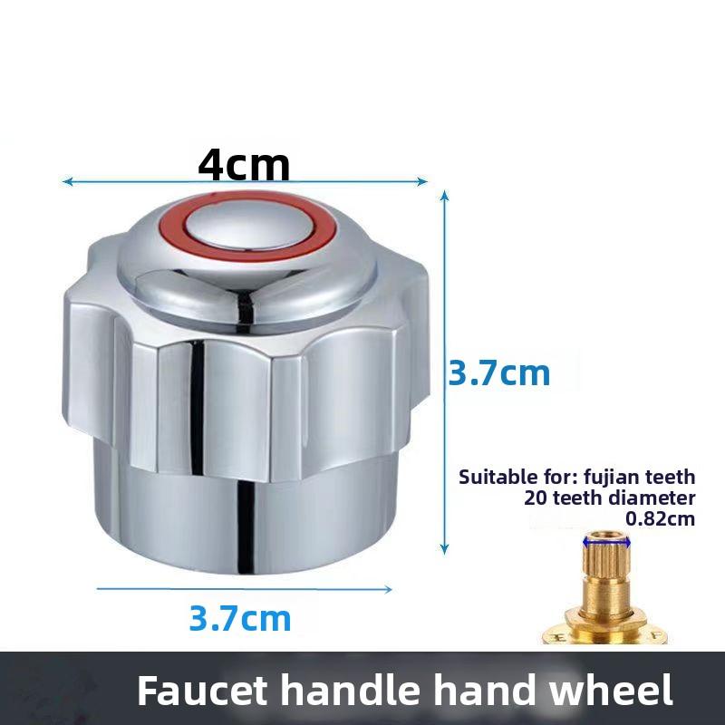 1pcs/2pcs Hot & Cold Tap Top Head Faucet Cover Chrome Plated Replacement Set Kitchen Bathroom Faucets Handle Plastic