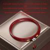 Flower Chinese Style Jewelry Women Bangles Stone Bracelet Antique Bracelet Vermilion Red Bangles
