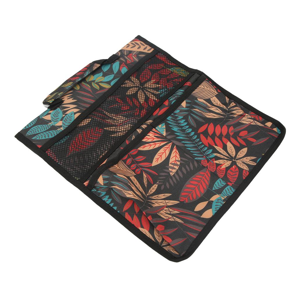 Apoio de Joelhos de Jardim Bolsa de Ferramentas Bancos de Jardim Bancos Bolsa Lateral para Armazenamento Pendurada Bolsa com Bolsos de Alça Folhas Vermelhas