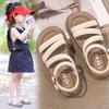 Children's Girls' Sandals Open-Toe Elegant Summer New Fashion Korean Style Princess Student Cute Versatile Stylish Sandals