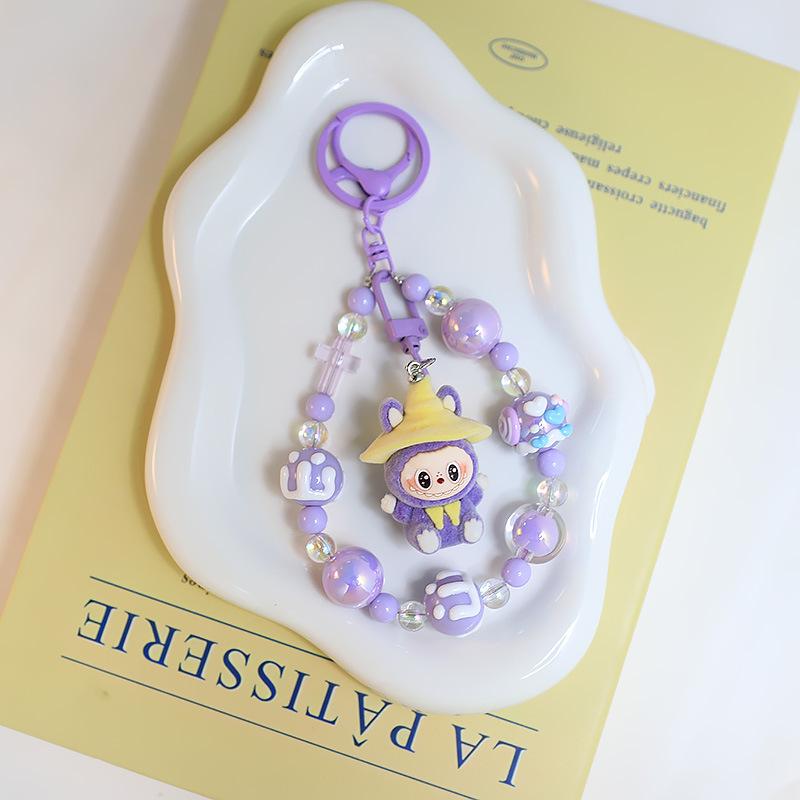 Cartoon Rabbit Keychain Pendant Cute Little Dinosaur Silicone Cute Bag Pendant Accessories Girlfriend Couple Gift