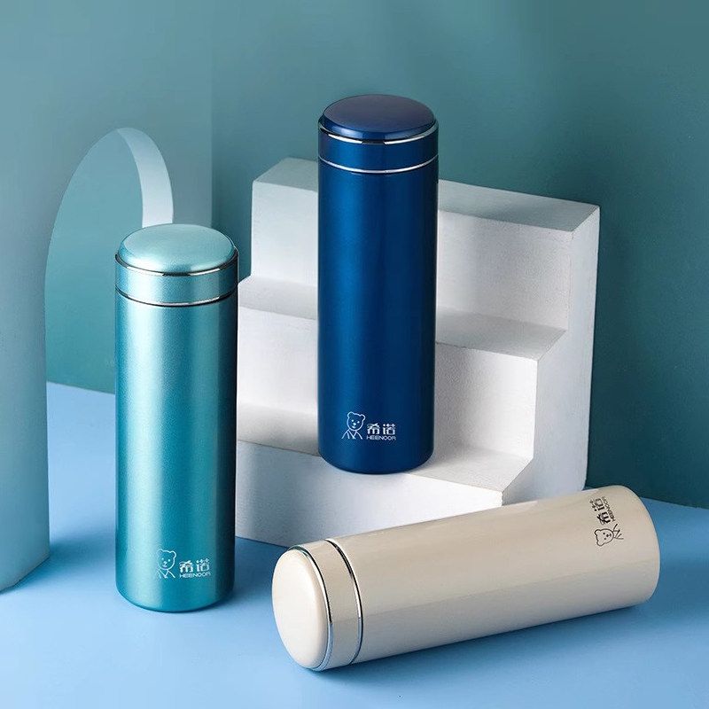 Xino Large-Capacity Thermos Cup, Business Car Filter Tea Cup, Portable 304 Stainless Steel Water Cup for Men and Women