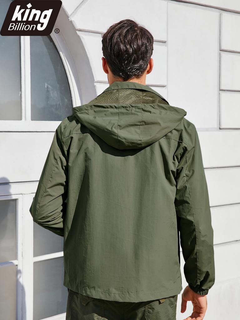 Men's Spring Autumn Thin Hooded Jacket Outdoor Windbreaker Men Climbing Streetwear Casual Coats