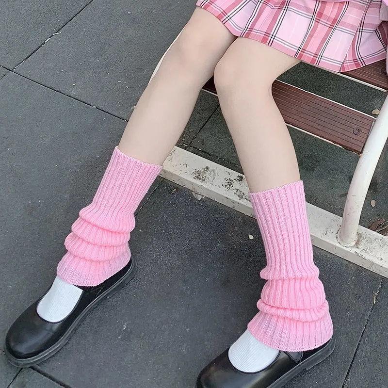 Japanese Lolita Sweet Soft Sister Hairball Piled Socks Lolita Knee Socks Jk Calf Socks Mid Tube Autumn And Winter
