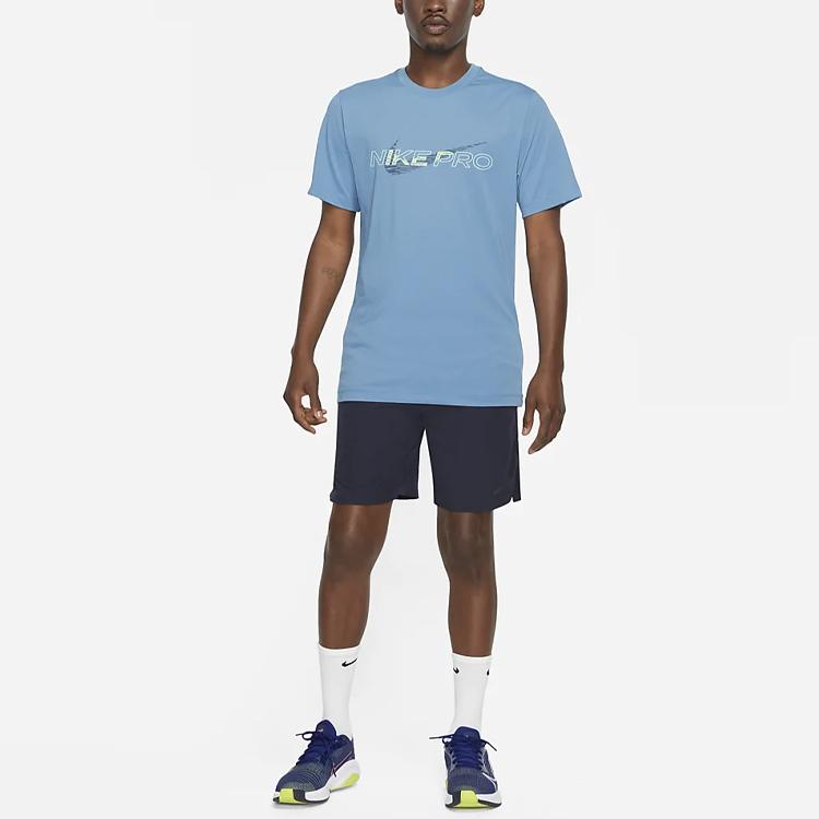 Nike Dri-FIT Flex Rep Pro Collection Color Blocked Elastic Waist Casual Sports Shorts Men shorts Dark-Blue DD1700-451