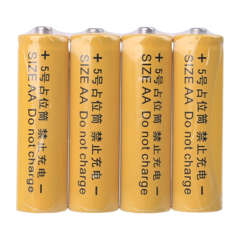 No Power AA 14500 Dummy Fake Battery Setup for Shell Placeholder Cylinder Conductor for AA Battery Eliminator Accessorie