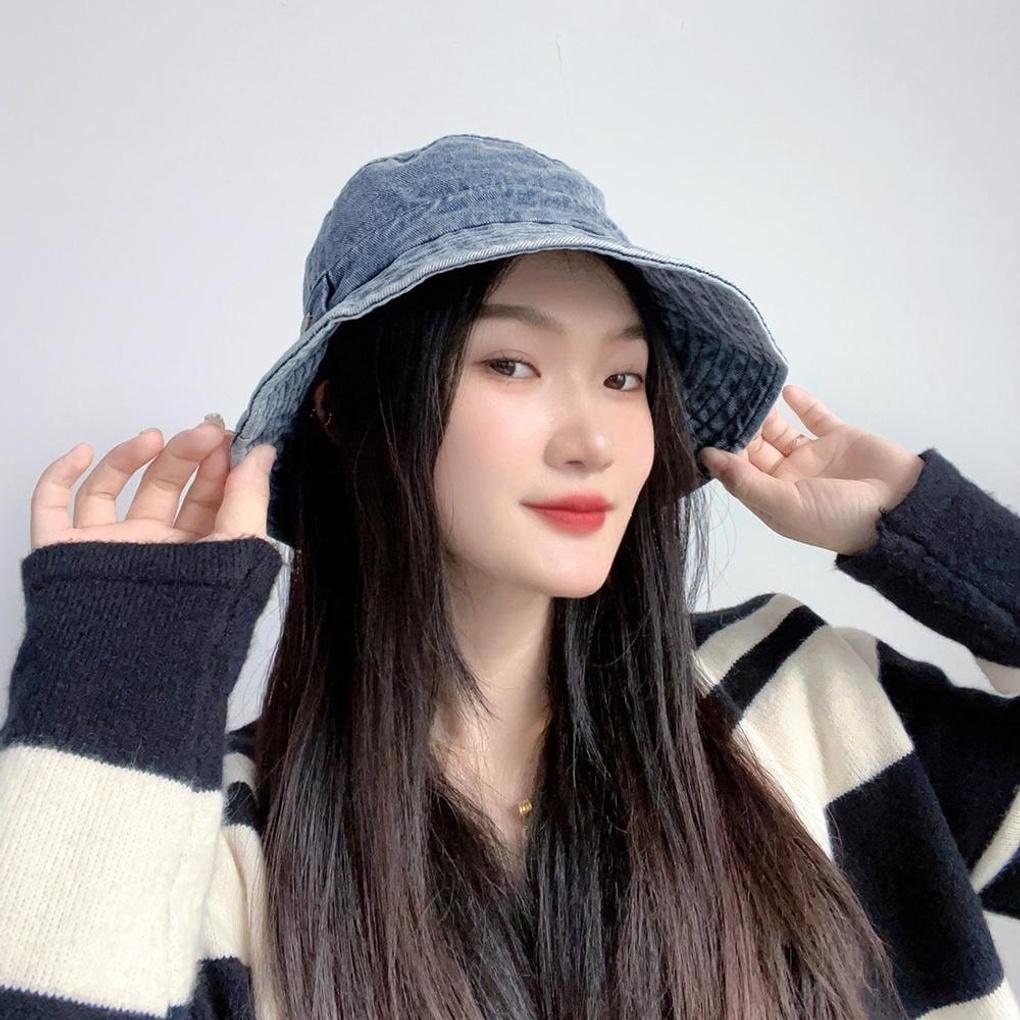 Newf Denim Bucket Hat (Medium Blue)