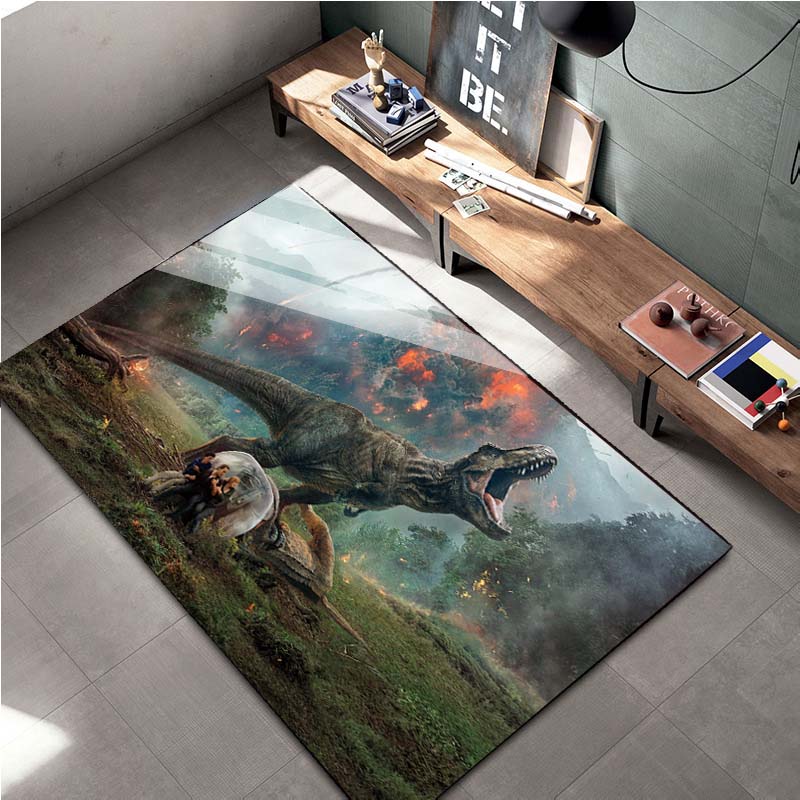 15 Size Jurassic-Park Dinosaur Area Rug Large Animal Carpet for Living Room Bedroom Sofa Doormat Decor,Child Non-slip Floor Mat