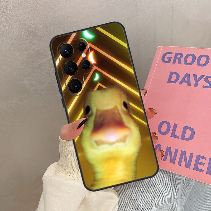 

Чехол для селфи с забавной уткой для Samsung Galaxy S22 Ultra S20 FE S21 FE Note 10 20 S8 S9 S10 S23 Plus, чехол для телефона Galaxy S9 Plus