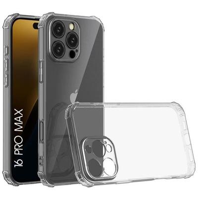 Phone Case - BOOLING - for iPhone 16 Pro Max - Reinforced TPU Silicone - Transparent