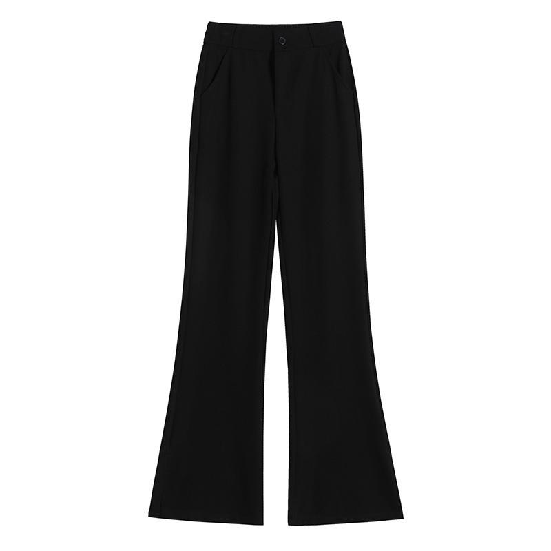 New Spring and Summer Women's Flared Flared Trousers with A Slit