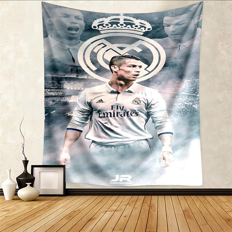 Cr7 Portugal Pattern Tapestry Wall Hanging Boho Aesthetic Wall Blanket For Bedroom Living Room Dorm Home Wall Decor 1012659