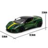 Modèle de voiture miniature 1/34 Lotus Emira Rally Racing en alliage moulé sous pression, véhicule miniature à tirer, collection, cadeau pour enfants garçons