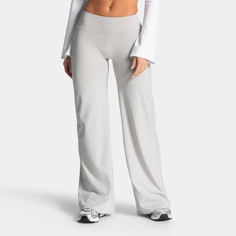 High-Waist Shaping Flared Straight-Leg Pants for Curvy Figures, Wide-Leg Tight Fitness Pants for Yoga, Jogging and Upper Body Exercise