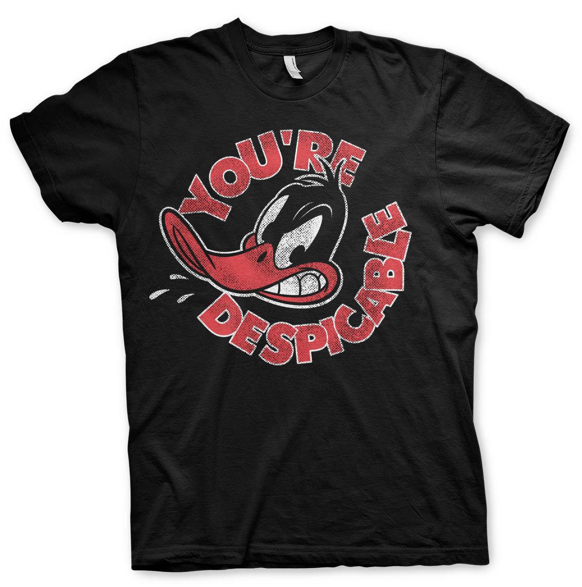 Officially Licensed Daffy Duck You re Despicable Men s T-shirt S XXL- S