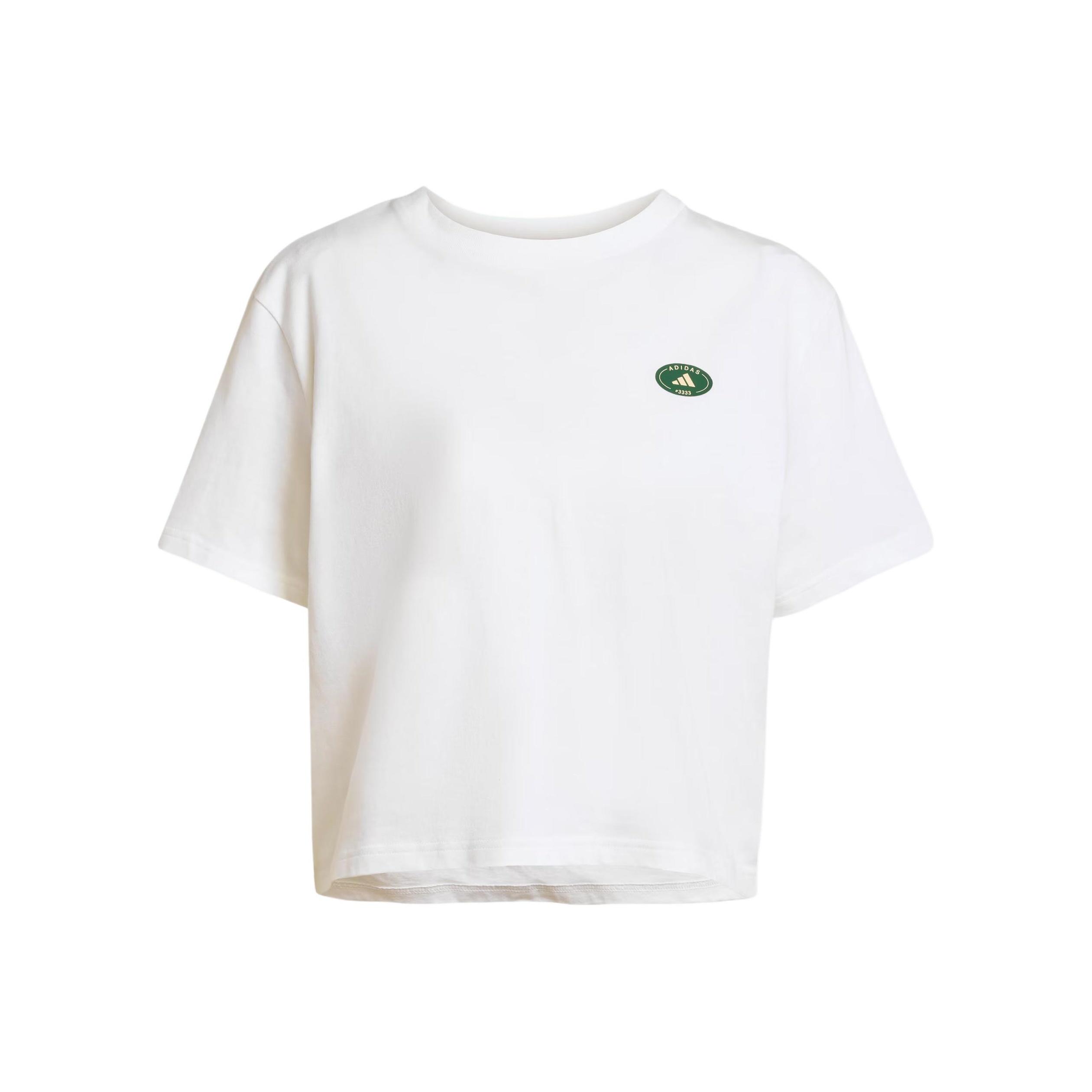 

Adidas Training Graphic Logo Letter Loose Fitness Short Sleeve T-Shirt Women Tops KB9774 XS