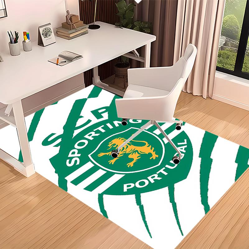 Sporting CP Logo Printed Absorbent Washable Carpet, Non-Slip Bathroom Mats, Kitchen Rugs, Yoga Mat,Living Room Entrance, Camping Picnic Rugs