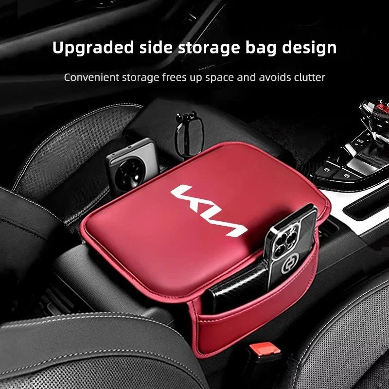 AANK1 Auto-Armlehnenbox-Matte Mittelkonsolen-Aufbewahrungstasche Zubehör für Kia Rio Soul Seltos Forte K5 K3 Niro Sorento Stinger Sportage