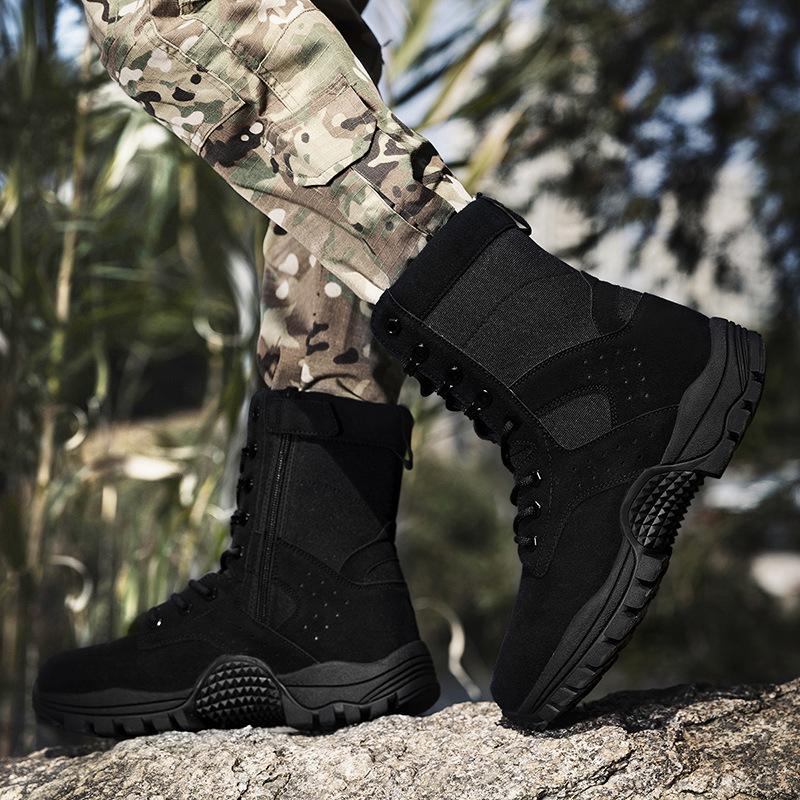 Large Combat Boots Outdoor Forces Training Men's Wear-resistant Hiking Desert