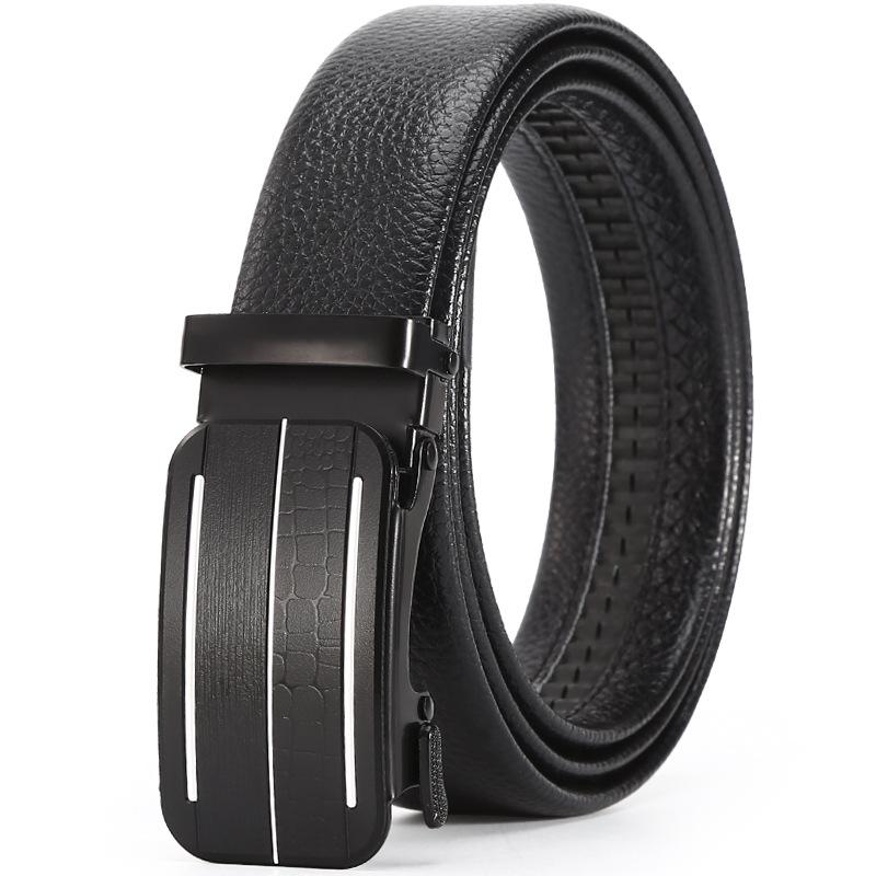 Belt Men'S Business Automatic Buckle Belt Chaozhongqing Pants Belt Stall