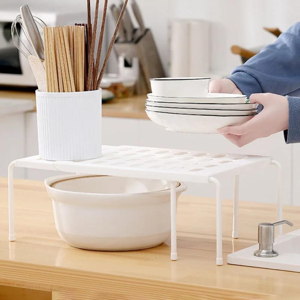 Condiment Storage Adjustable Kitchen Storage Rack Kitchenware Spice Rack Storage Shelf