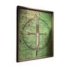 Storytelling Wall Hanging Art Personalized Broken Blade Puzzle, Vintage Medieval Wooden Puzzle Framed Creative Garden Balcony Decoration Decor,