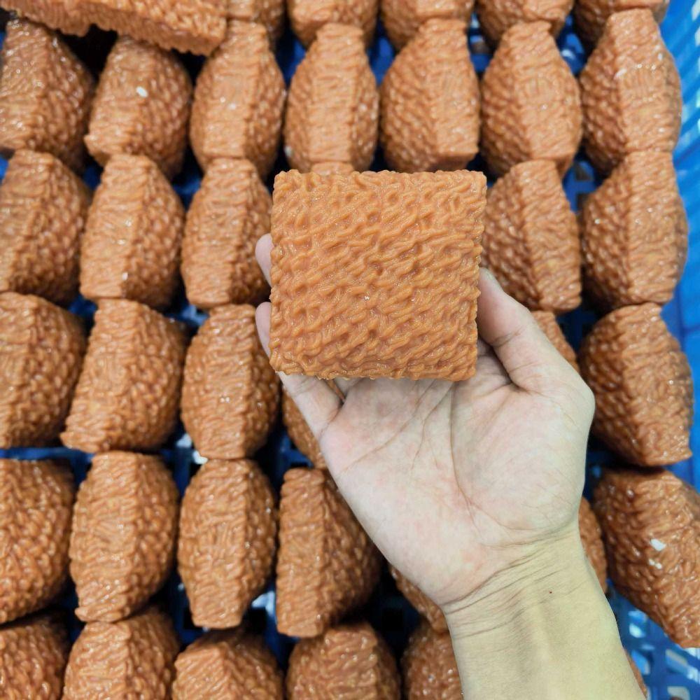 Moldable Crackling Noodles Squishy Toy Sound Effects Realistic Food Pinch for Kids Adults