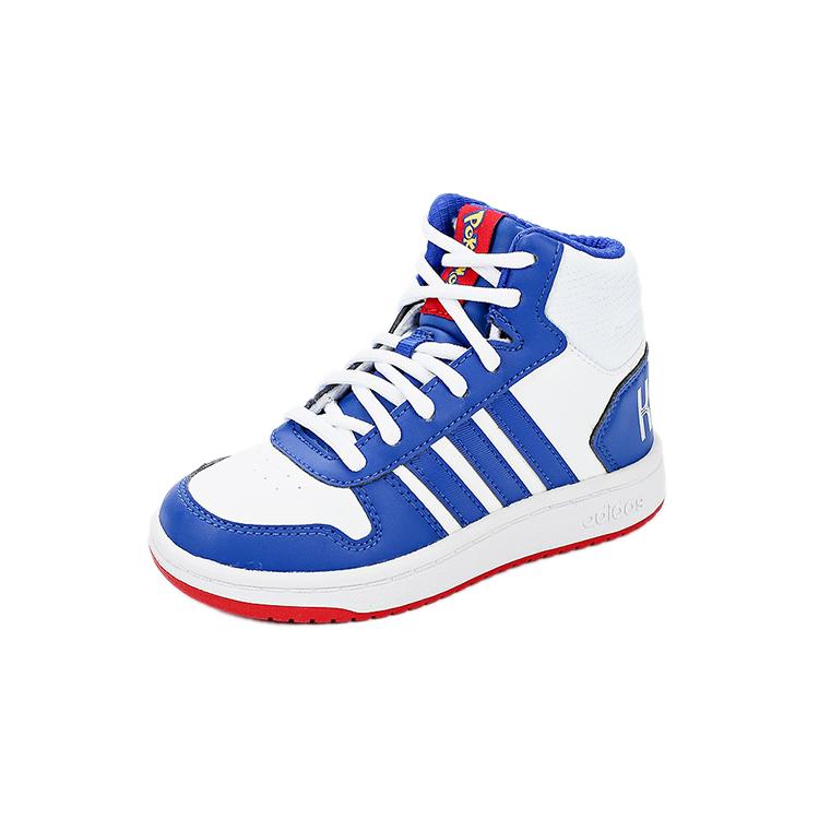 adidas Hoops 2.0 Mid J 'Kanto' (Unisex) Cloud White / Royal Blue / Core Black Kids' Skateboarding Shoes FW3167