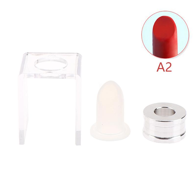 12.1mm 1/3PCS Set Silicone Lipstick Mold Aluminum Ring Mould Holder Diy Beauty Lipstick Mould Handmade Lipstick Making Tool