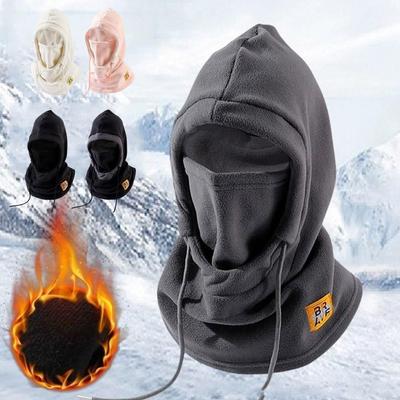 Warme Wintermütze zum Reiten mit Maske und Schal 3-in-1 Winddichte Sturmhaube für Damen und Herren Kälteschutz beim Radfahren