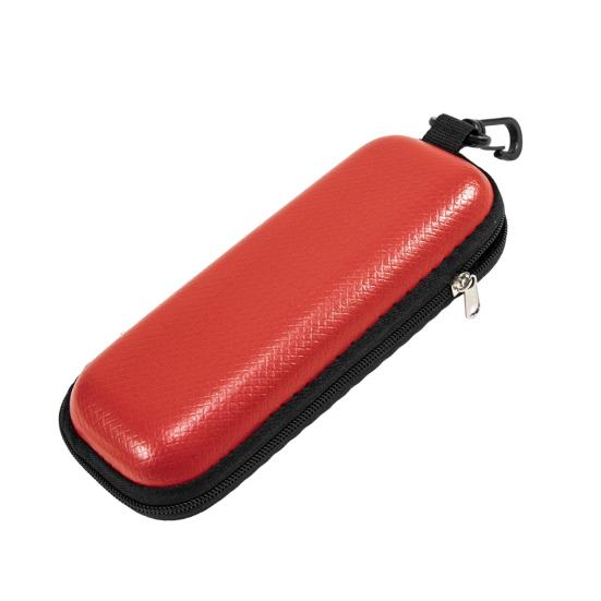 Портативний футляр для окулярів на блискавці з металевим карабіном, високоміцний EVA, стійкий до стиснення, ретро-текстура соломи, спортивні аксесуари