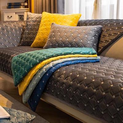 Nowoczesna lekka luksusowa poduszka na sofę z litego drewna antypoślizgowa jednokolorowa haftowana skórzana narzuta na sofę poszewka na poduszkę