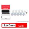 Small Roll Colored D30 Label Printing Paper, L12*40, L11P11P15 Stickers
