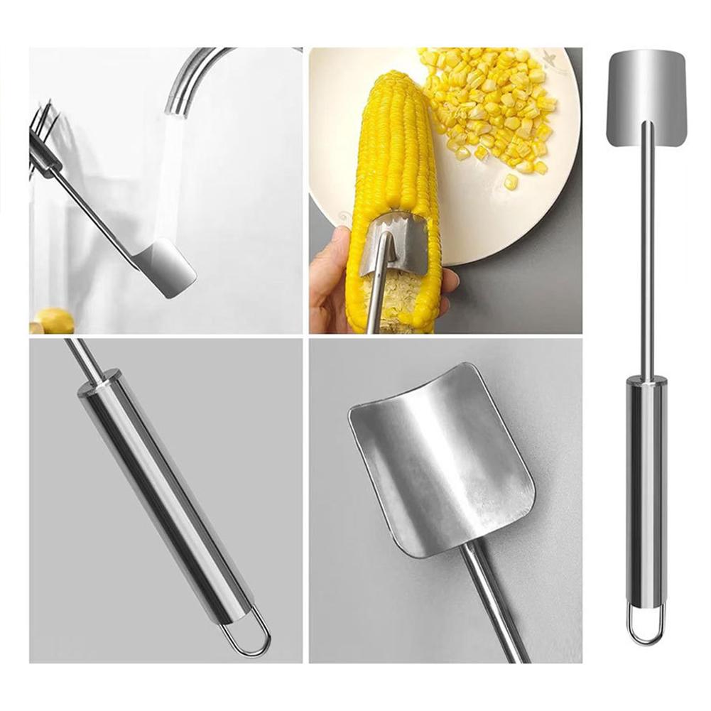 Stainless Steel Corn Peeler Corns Thresher Peelers Corn Cob Remover Stripper Tool Suitable for Home Kitchens Cooking Tool Gadage