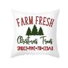 New Christmas Pillowcases Home Office Decoration Printed Linen Cushion Supplies