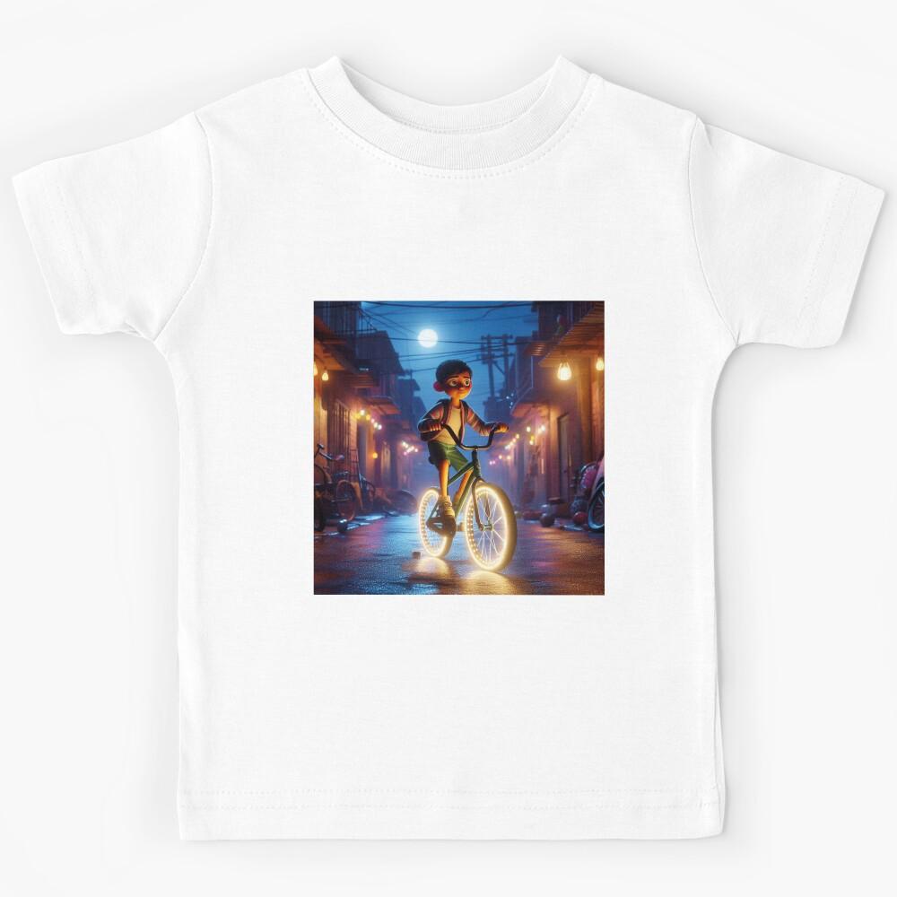 BOY PEDALING Kids T-Shirt 110