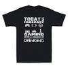 Today's Forecast Gaming With A Chance Of Drinking Funny Beer Gamer Men's T-Shirt
