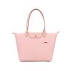 Le Pliage Club 31 Canvas And Leather Trim Solid Color Large Capacity Shopping Bag Women Bags Rose 1899619A26