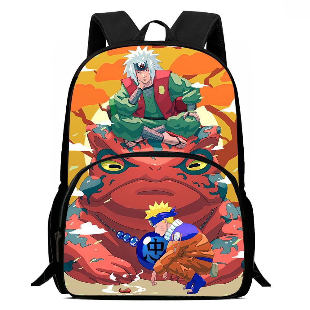 NARUTO Anime Kids Backpack Adjustable Shoulder Strap Front Pocket Lightweight Durable School Backpack For Boys Girls Age 6-10
