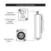 Portable 3.5mm Headphone Amplifier for Microphone Speakers Studio Grade Sound