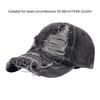Popular WashedFabric Baseball Hat Distress Baseball Hat Women Beach Hat Photowear Sun Hat Outdoor Sport Camping Hat  Black