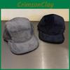 Solid Color Simple Neutral Corduroy Neutral Flat Brimmed Baseball Cap Autumn For