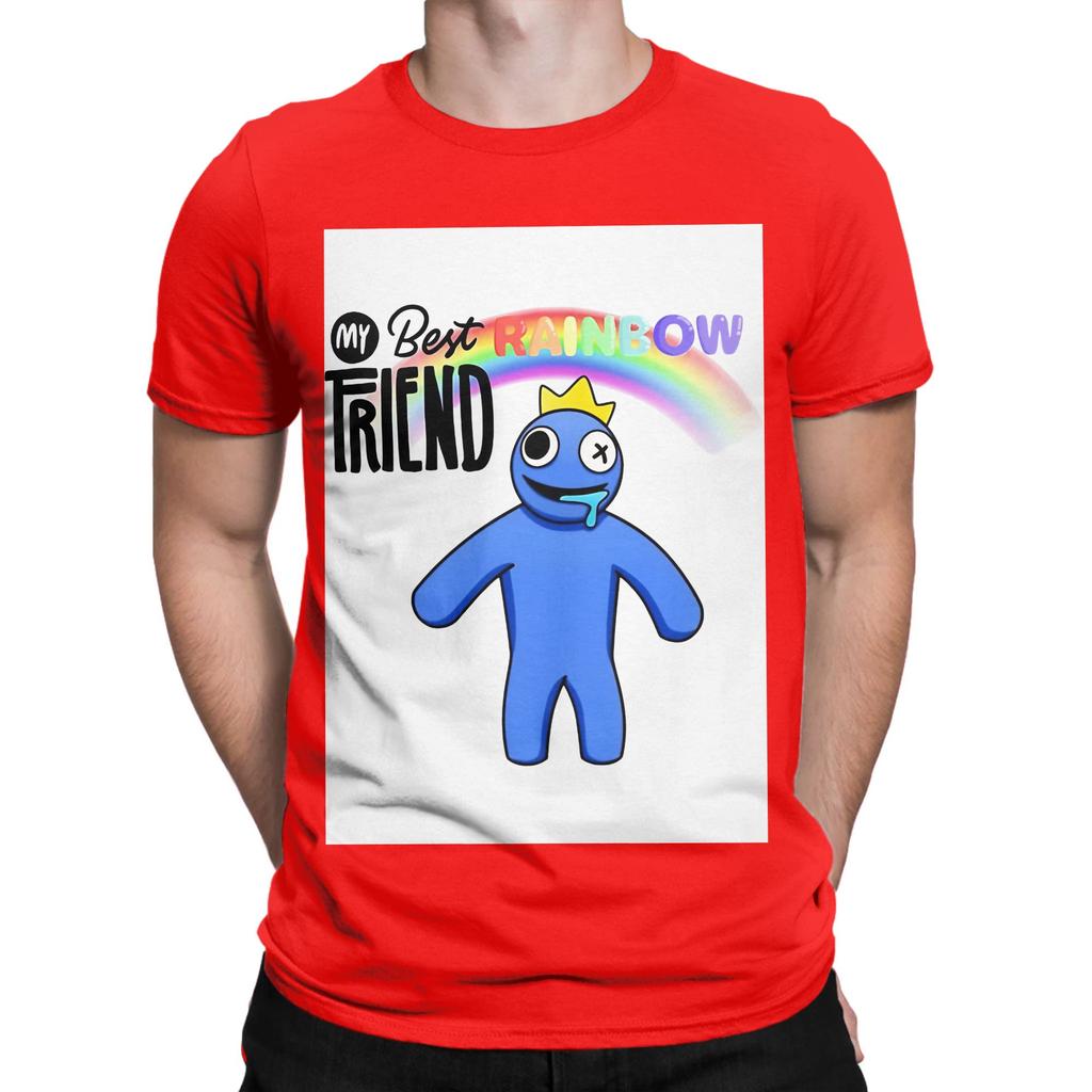 My Best Rainbow Gaming Friends Blue Novelty 100 Cotton TShirt Rainbow Gaming Friends Tops Tees For Unisex